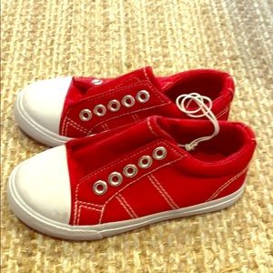Cat and jack red slip ons